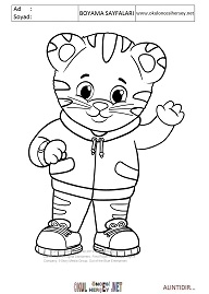 daniel-tiger boyama sayfaları